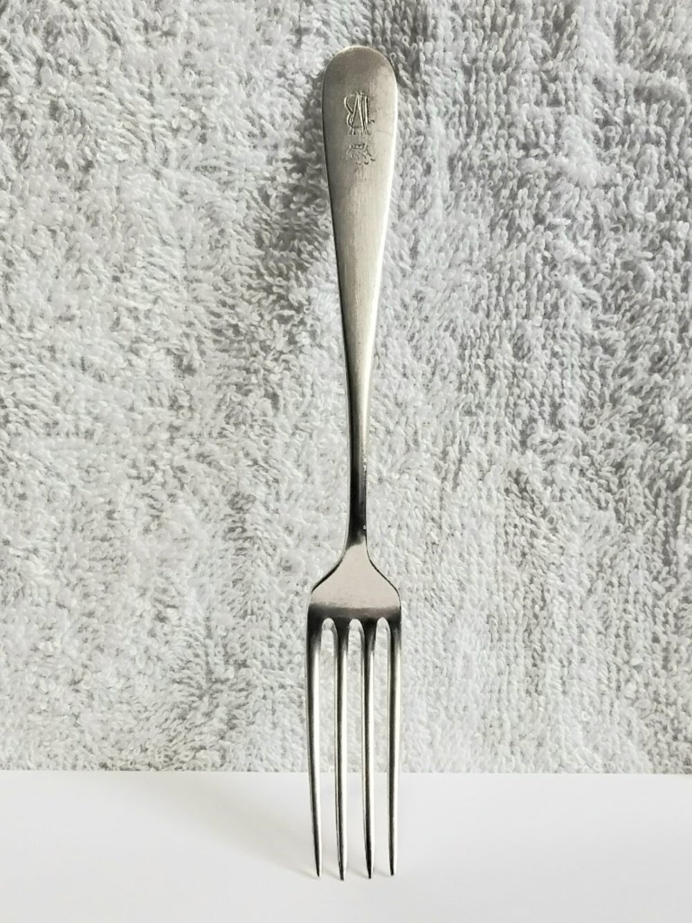 Antique Austrian 7" Silver Plated Art Krupp Berndorf Fork Engraved BV!!